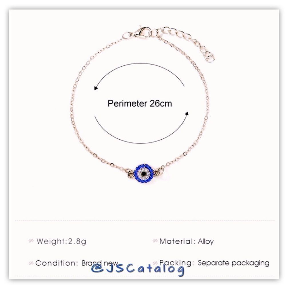 NEW High End CZ On Gold Plated Alloy Anklet - Picture 3 of 5